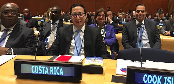 Daniel Soto Castro, viceministro del MIDEPLAN, quien representó al país en las actividades.