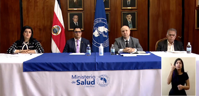 Conferencia de prensa en Casa Presidencial