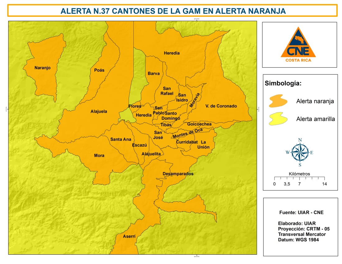 Alerta cantones GAM