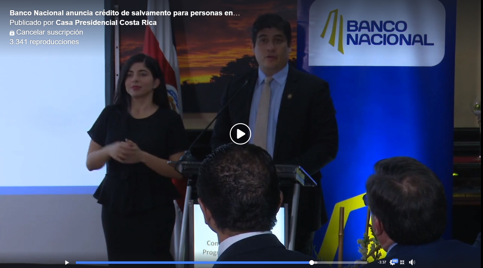 Transmisión vía facebook de la actividad