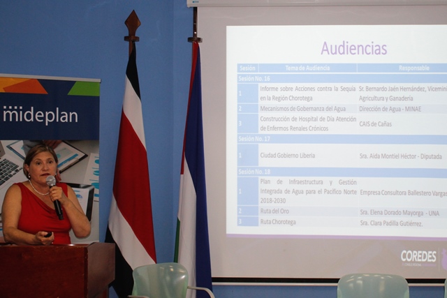 La presentación del informe de gestión del COREDES, período 2018-2019 estuvo a cargo de la vicepresidenta, Claribel Rodríguez Quirós
