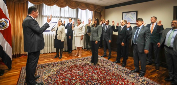 Acto de juramentación de nuevos viceministros