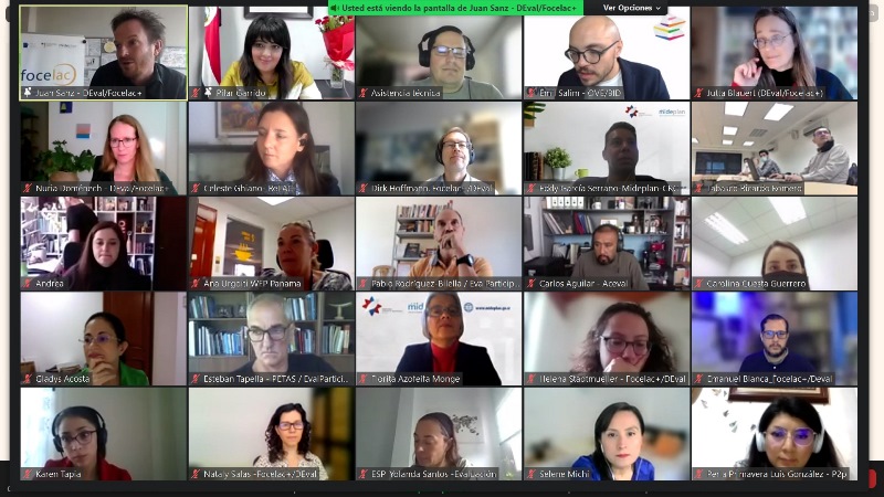 El encuentro de la Plataforma Regional de Evaluación se llevó a cabo de manera virtual