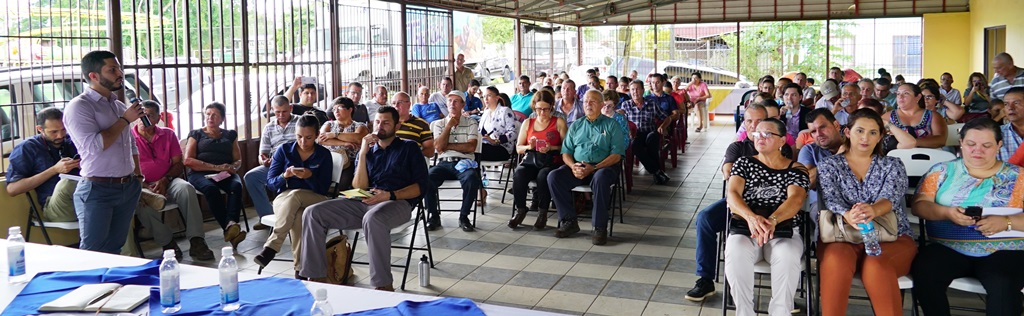 rancisco Delgado Jiménez, Viceministro de Planificación Nacional y Política Económica enfatizó la importancia de la organización local: “Tenemos prácticamente dos años para planificar qué queremos para el desarrollo de este cantón