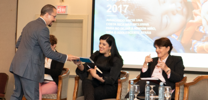 el Fondo de las Naciones Unidas para la Infancia (UNICEF) en Costa Rica, presentó su informe de labores del año 2017