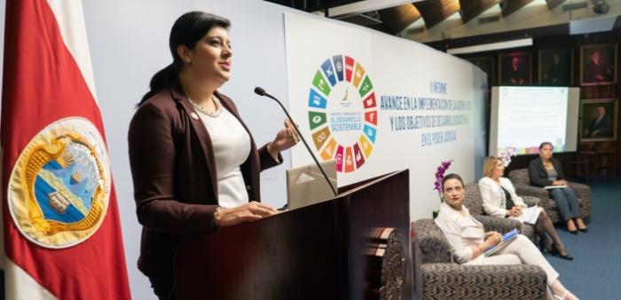 María del Pilar Garrido, Ministra de Planificación Nacional y Política Económica y Coordinadora de la Secretaría Técnica de los ODS en Costa Rica