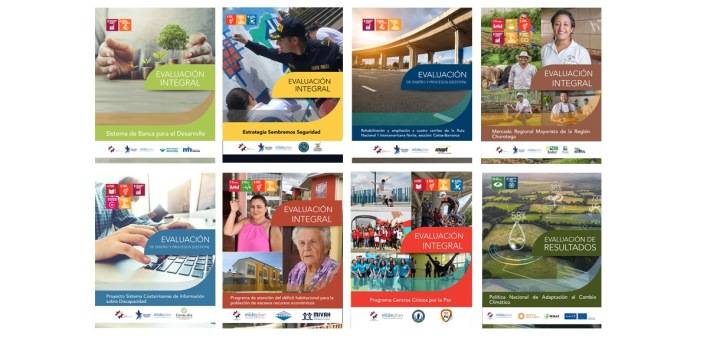 Portadas de los informes de la Agenda Nacional de Evaluación