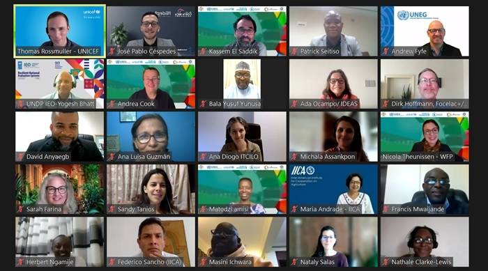 Particpantes en el panel sobre los Informes Voluntarios de los ODS